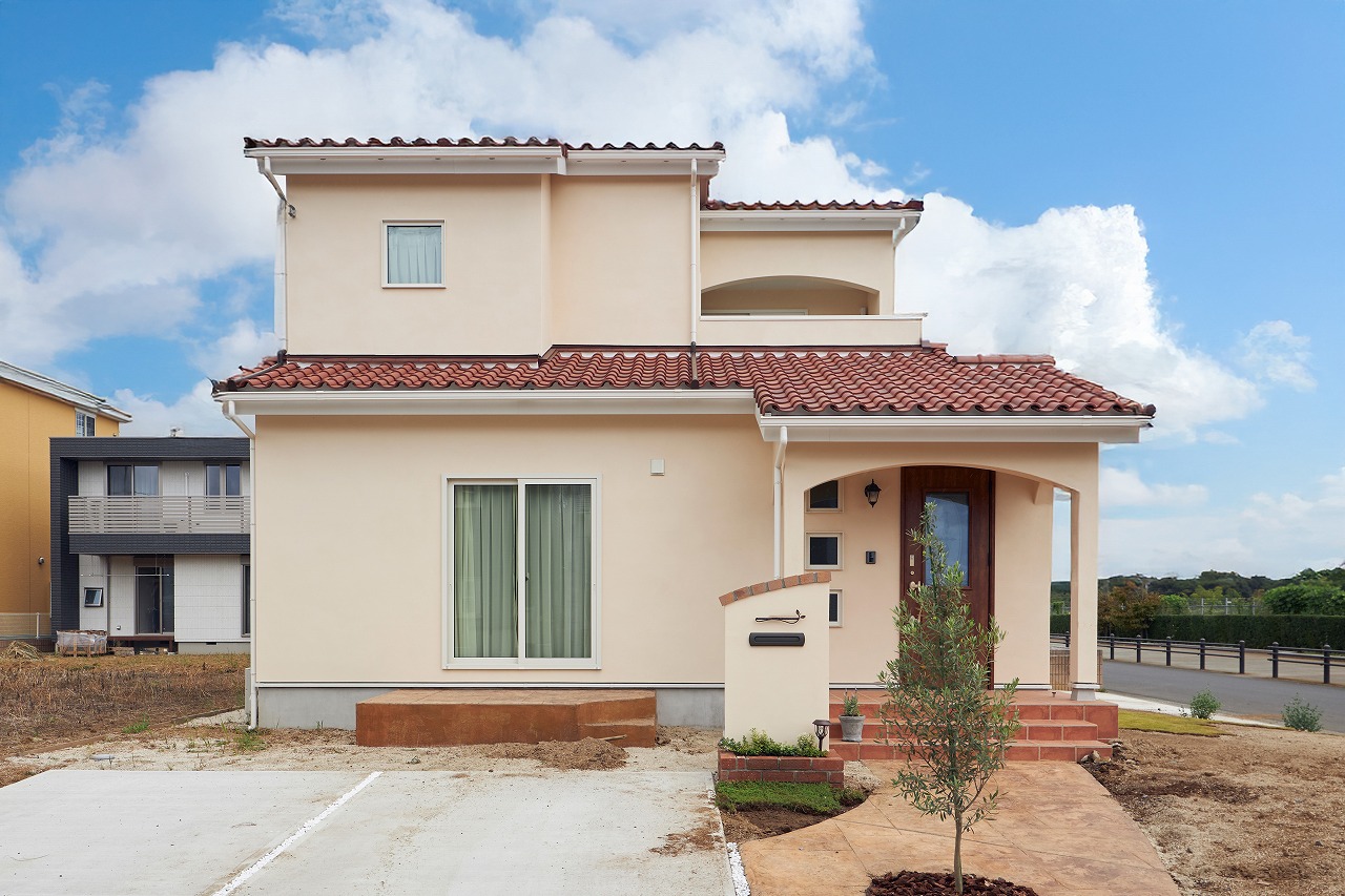 プロバンス　ナチュラル　住宅　茨城県つくばみらい市　外観