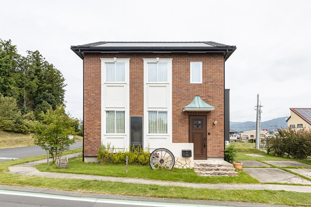 桜川市　レンガ　モデルハウス