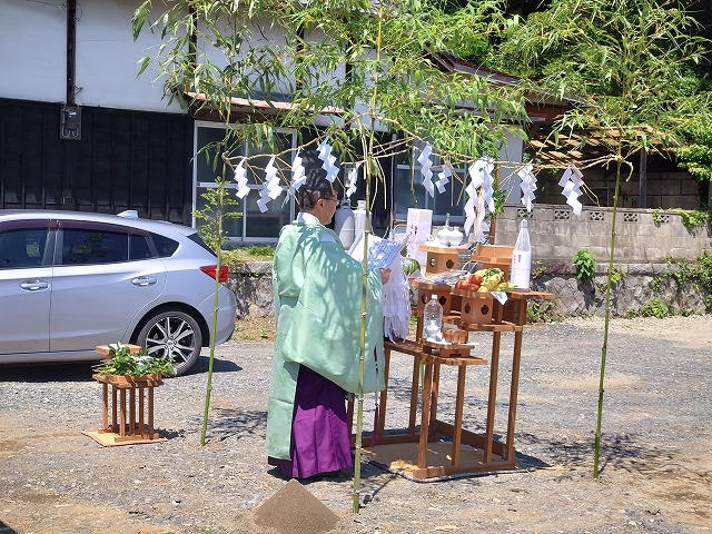 二世帯住宅　地鎮祭