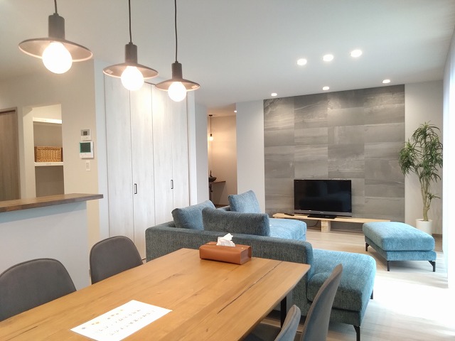 注文住宅　平屋　リビング　茨城　