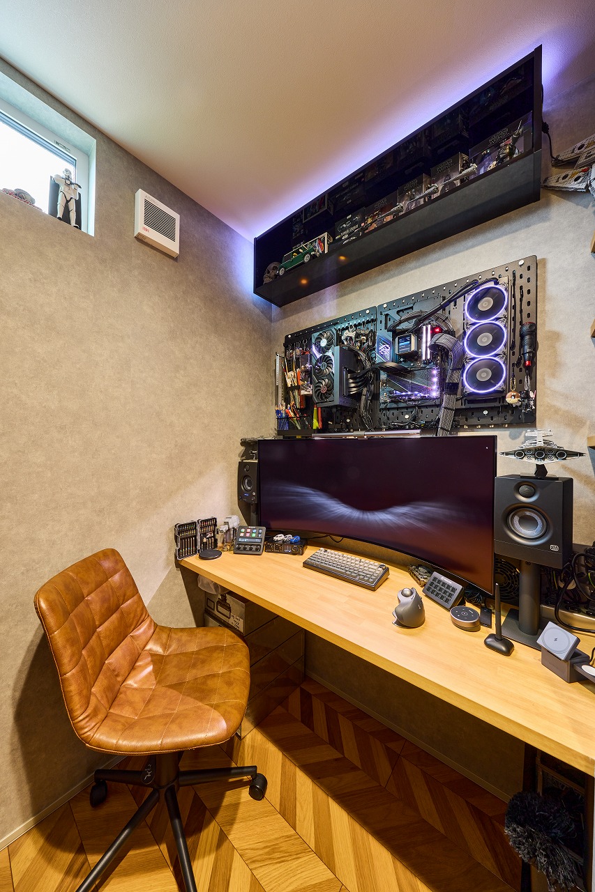 書斎 レイアウト おしゃれ フレンチヘリンボーン モダン