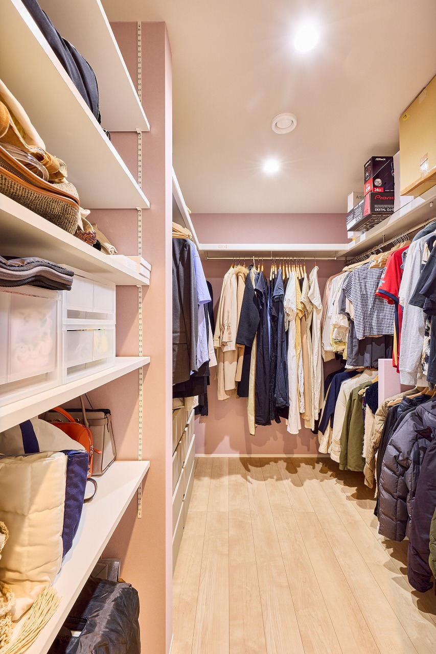 ファミリークローゼット クローゼット メープル ピンク ナチュラル WIC