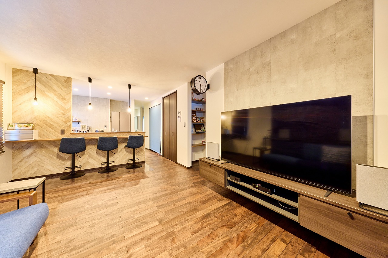 LDK リビング ダイニング 落ち着いた モダン