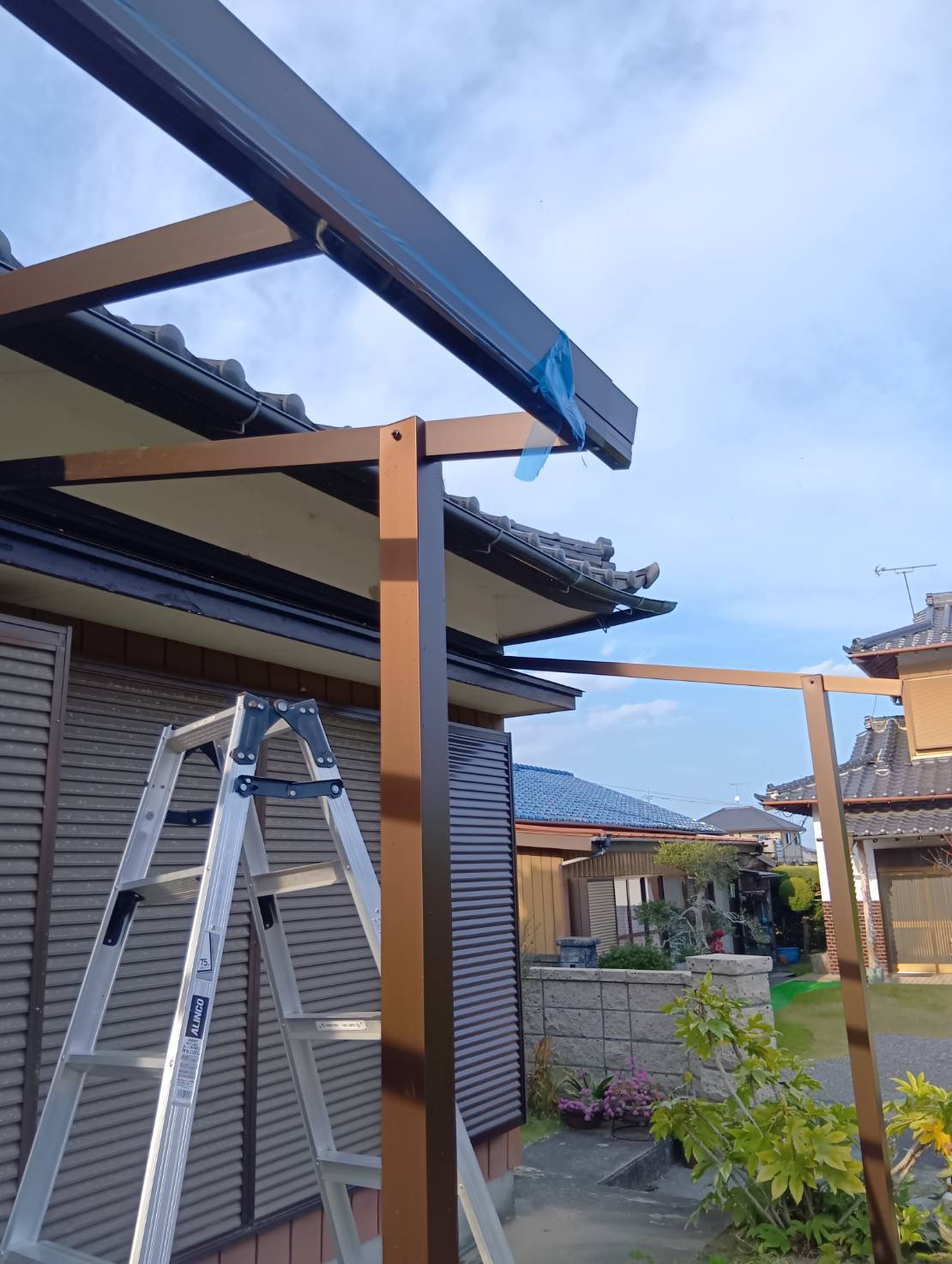 潮来市　テラス工事　リフォーム