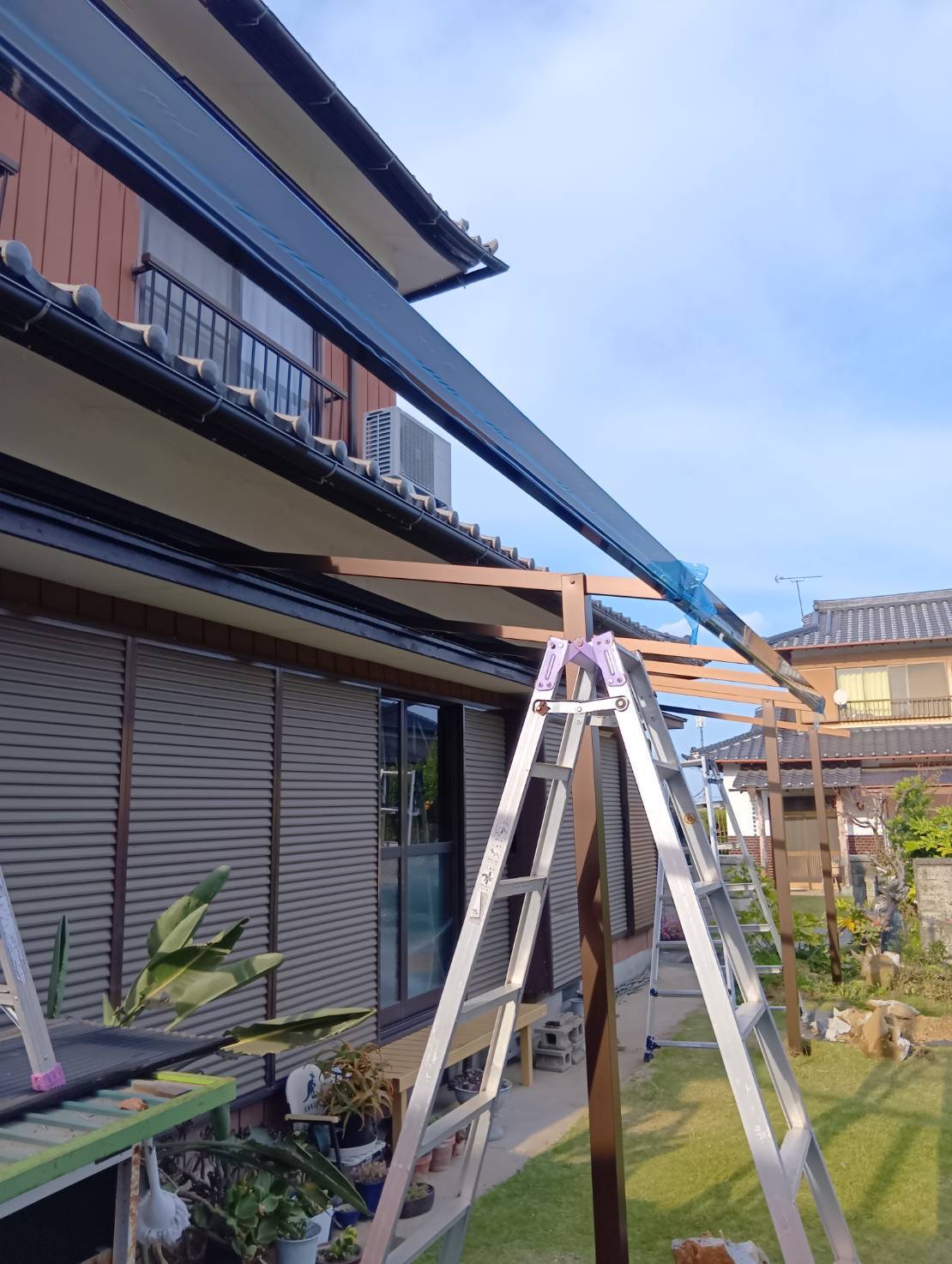 潮来市　テラス工事　リフォーム