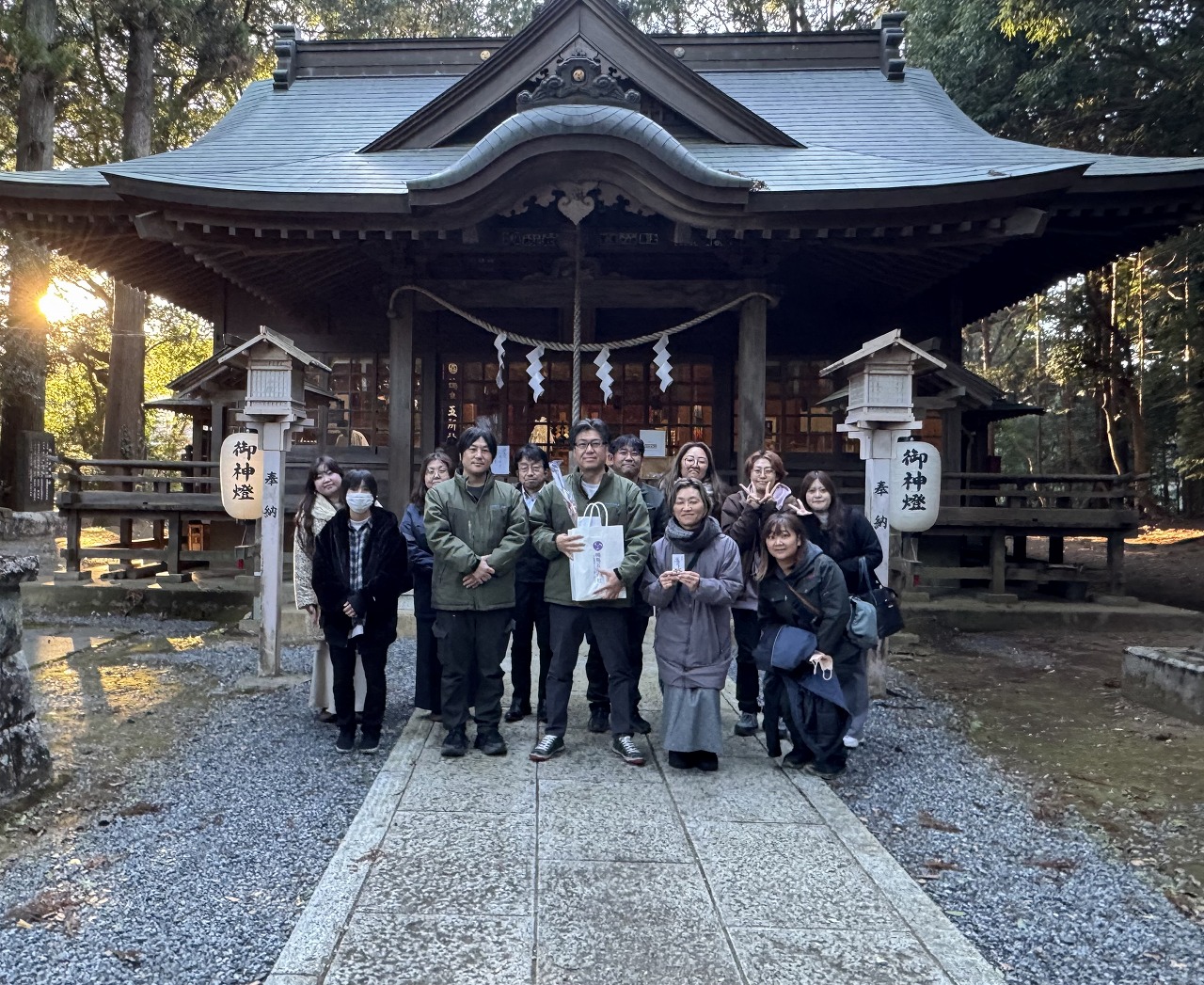 鴨鳥五所神社　桜川市　初詣