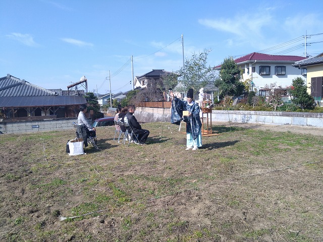 地鎮祭　家づくり　行事　茨城
