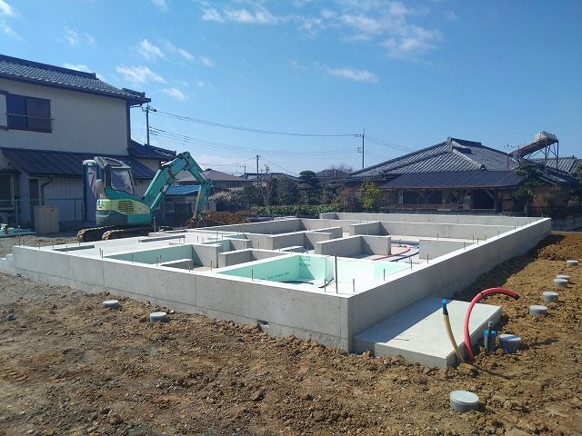 地盤改良工事　基礎工事　茨城　にのみや工務店